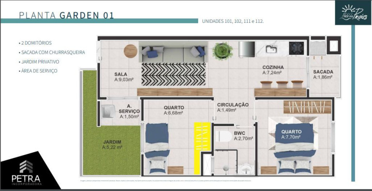 Imagem Apartamento com 2 Quartos à Venda, 44 m² em Sertãozinho - Matinhos