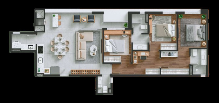 Imagem Apartamento com 2 Quartos à Venda, 81 m² em Portão - Curitiba