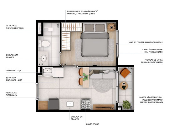 Imagem Apartamento com 1 Quarto à Venda, 26 m² em Vila Sônia - São Paulo Imagem Apartamento com 1 Quarto à Venda, 26 m² em Vila Sônia - São Paulo