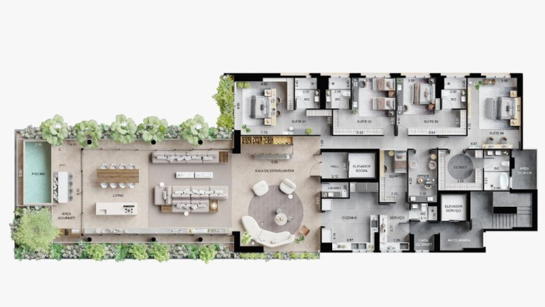 Imagem Apartamento com 5 Quartos à Venda, 360 m² em Altiplano Cabo Branco - João Pessoa Imagem Apartamento com 5 Quartos à Venda, 360 m² em Altiplano Cabo Branco - João Pessoa