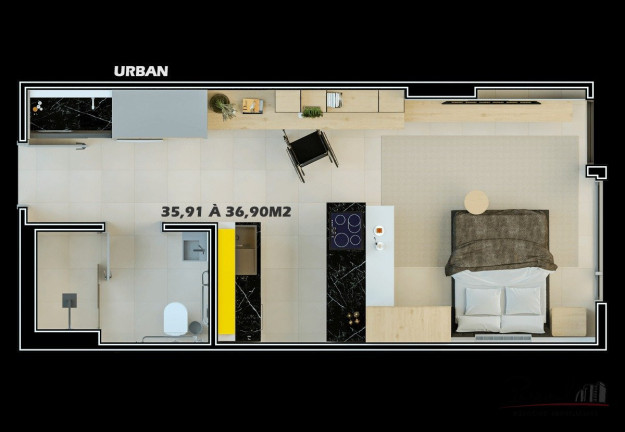 Apartamento com 1 Quarto à Venda, 63 m² em Trindade - Florianópolis