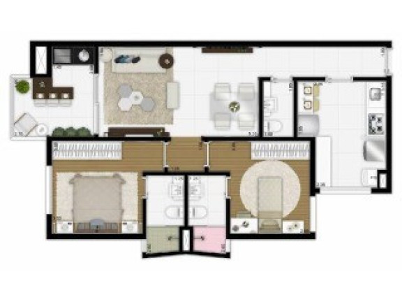 Imagem Apartamento com 2 Quartos à Venda, 76 m² em Centro - Santo André Imagem Apartamento com 2 Quartos à Venda, 76 m² em Centro - Santo André