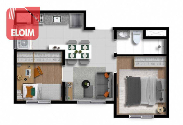 Imagem Apartamento com 2 Quartos à Venda, 32 m² em Barra Funda - São Paulo