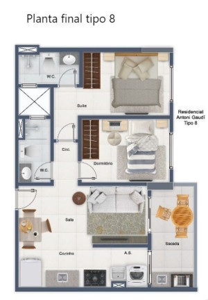 Imagem Apartamento com 2 Quartos à Venda, 57 m² em Canto Do Forte - Praia Grande Imagem Apartamento com 2 Quartos à Venda, 57 m² em Canto Do Forte - Praia Grande