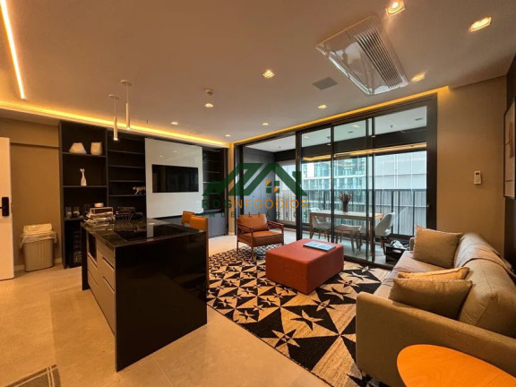 Imagem Apartamento com 1 Quarto para Alugar, 77 m² em Brooklin Paulista - São Paulo