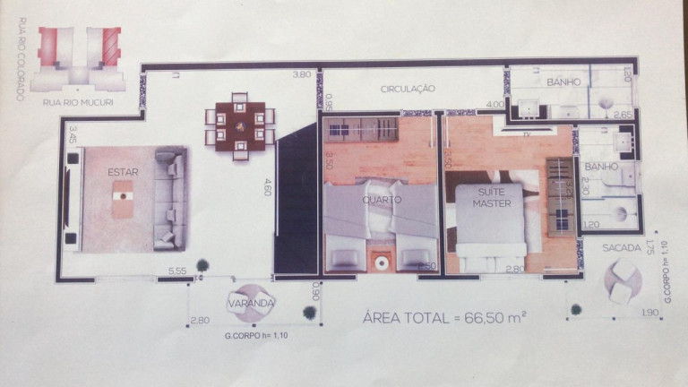 Imagem Apartamento com 3 Quartos à Venda, 73 m² em Riacho Das Pedras - Contagem
