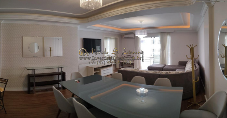 Apartamento com 3 Quartos para Alugar, 180 m² em Meia Praia - Itapema