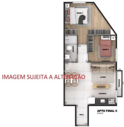 Imagem Apartamento com 2 Quartos à Venda, 43 m² em Santa Teresinha - São Paulo
