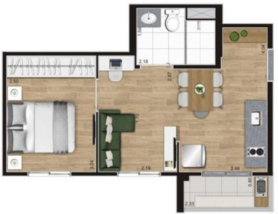 Imagem Imóvel com 1 Quarto à Venda, 25 m² em Belenzinho - São Paulo