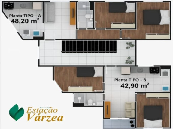 Imagem Apartamento com 2 Quartos à Venda, 48 m² em Portal Da Estação - Franco Da Rocha