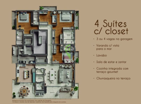 Imagem Apartamento com 4 Quartos à Venda, 296 m² em Ponta Da Praia - Santos