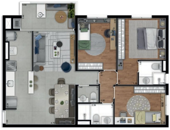 Imagem Apartamento com 3 Quartos à Venda, 86 m² em Centro - Barueri Imagem Apartamento com 3 Quartos à Venda, 86 m² em Centro - Barueri