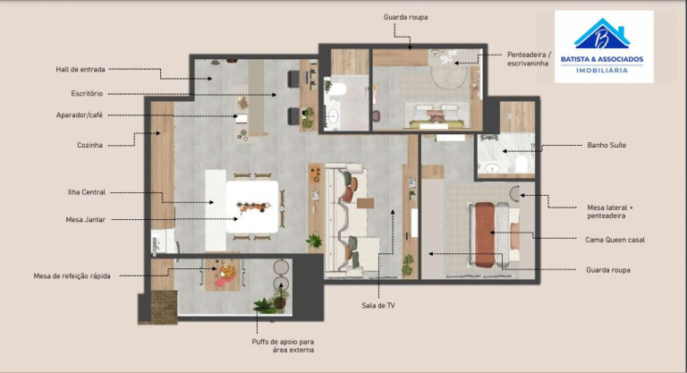 Imagem Apartamento com 3 Quartos à Venda, 77 m² em Swiss Park - Campinas Imagem Apartamento com 3 Quartos à Venda, 77 m² em Swiss Park - Campinas