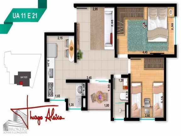 Imagem Apartamento com 2 Quartos à Venda, 51 m² em Jardim Guarujá - Sorocaba Imagem Apartamento com 2 Quartos à Venda, 51 m² em Jardim Guarujá - Sorocaba