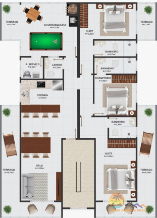 Cobertura com 3 Quartos à Venda, 153 m² em Itajuba - Barra Velha