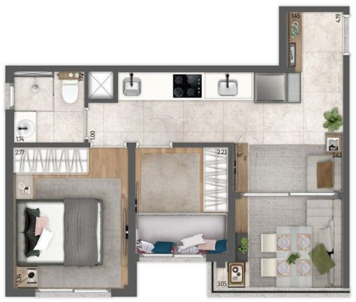 Imagem Imóvel com 2 Quartos à Venda, 39 m² em Vila Mariana - São Paulo
