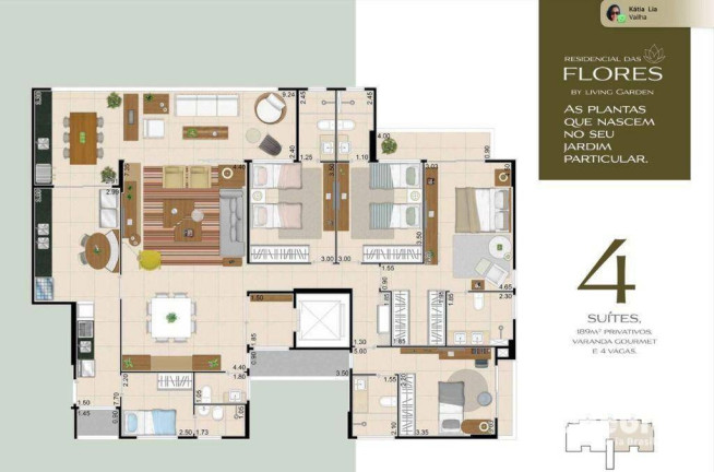 Imagem Apartamento com 4 Quartos à Venda, 188 m² em Luciano Cavalcante - Fortaleza Imagem Apartamento com 4 Quartos à Venda, 188 m² em Luciano Cavalcante - Fortaleza