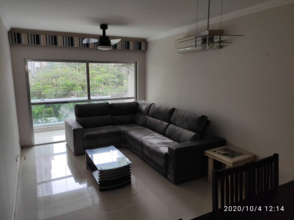 Apartamento com 3 Quartos para Alugar ou Temporada, 106 m² em Pitangueiras - Guarujá