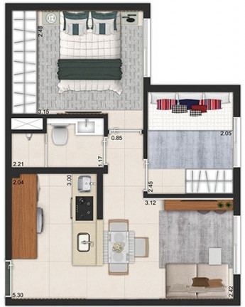 Imagem Imóvel com 2 Quartos à Venda, 34 m² em Cambuci - São Paulo Imagem Imóvel com 2 Quartos à Venda, 34 m² em Cambuci - São Paulo