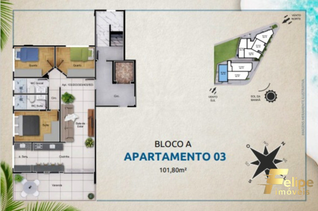 Imagem Imóvel com 3 Quartos à Venda, 101 m² em Iriri - Anchieta