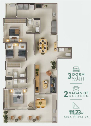 Imagem Apartamento com 3 Quartos à Venda, 111 m² em Centro - Itanhaém