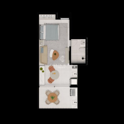 Imagem Apartamento com 1 Quarto à Venda, 36 m² em Praia Dos Carneiros - Tamandaré