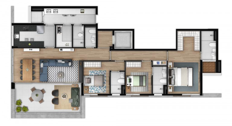 Imagem Apartamento com 3 Quartos à Venda, 161 m² em Campo Belo - São Paulo Imagem Apartamento com 3 Quartos à Venda, 161 m² em Campo Belo - São Paulo