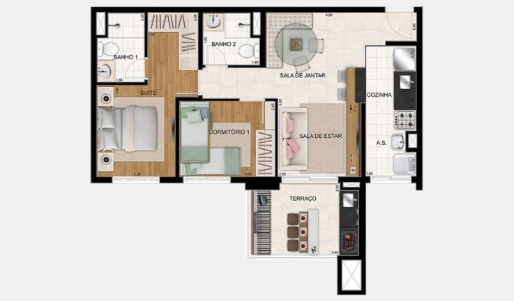 Imagem Apartamento com 2 Quartos à Venda, 135 m² em Picanço - Guarulhos Imagem Apartamento com 2 Quartos à Venda, 135 m² em Picanço - Guarulhos