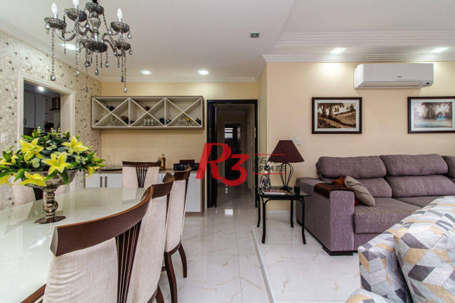Imagem Apartamento com 3 Quartos à Venda, 121 m² em Campo Grande - Santos