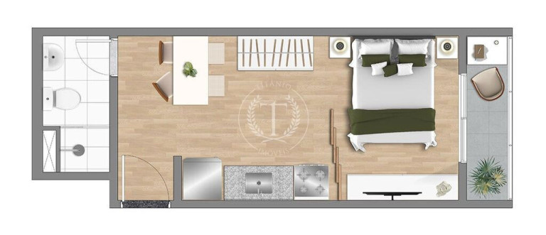 Imagem Apartamento com 1 Quarto à Venda, 25 m² em Vila Buarque - São Paulo
