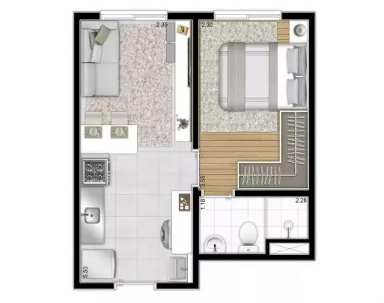 Imagem Imóvel com 1 Quarto à Venda, 27 m² em Vila Romana - São Paulo