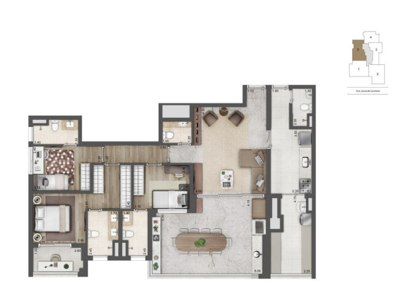 Imagem Imóvel com 3 Quartos à Venda, 136 m² em Brooklin - São Paulo