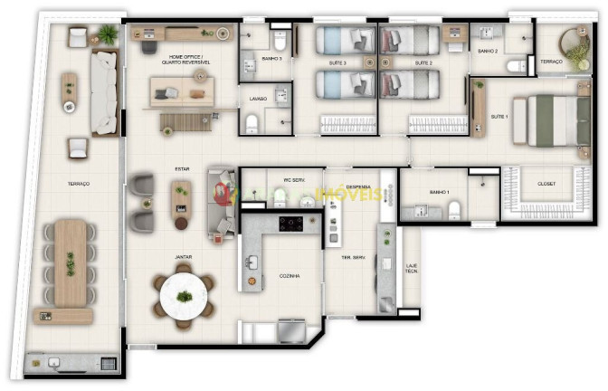Imagem Apartamento com 3 Quartos à Venda, 112 m² em Centro - Bertioga