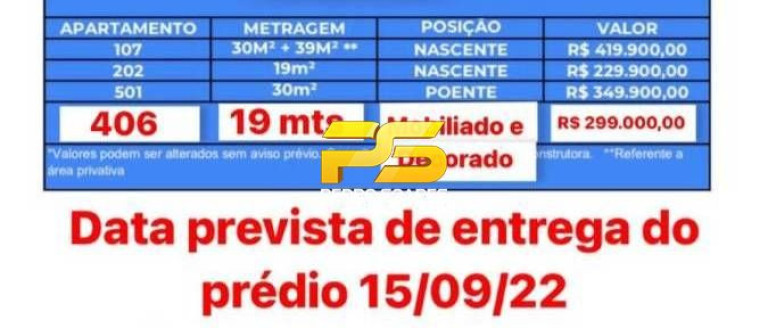 Imagem Apartamento com 1 Quarto à Venda, 19 m² em Cabo Branco - João Pessoa