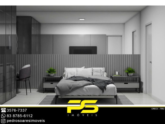 Imagem Apartamento com 2 Quartos à Venda, 55 m² em Jardim Cidade Universitária - João Pessoa