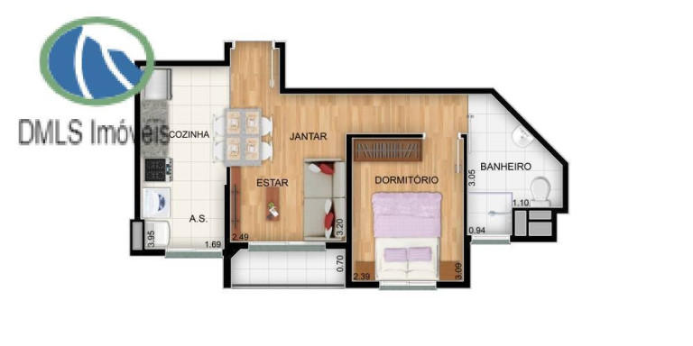 Imagem Apartamento com 2 Quartos à Venda, 46 m² em Jardim Luciana - Franco Da Rocha