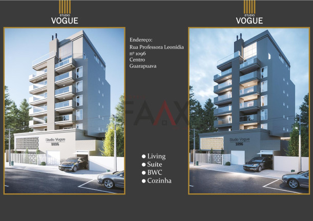 Apartamento à Venda, 47 m² em Centro - Guarapuava