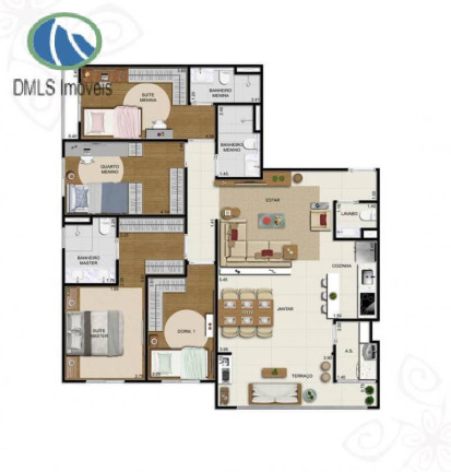 Imagem Apartamento com 4 Quartos à Venda, 110 m² em Alphaville Empresarial - Barueri