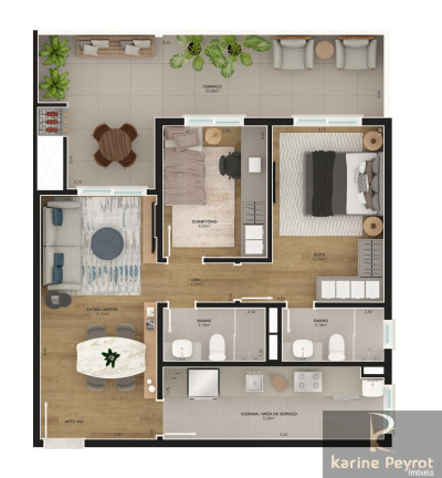 Apartamento com 2 Quartos à Venda, 73 m² em Centro - São Leopoldo