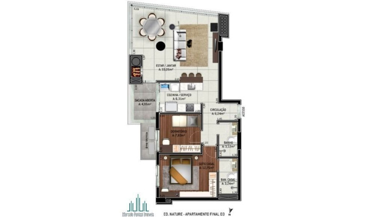 Imagem Apartamento com 2 Quartos à Venda, 85 m² em Cidade Alta - Bento Gonçalves