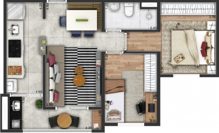 Imagem Apartamento com 2 Quartos à Venda, 52 m² em Chácara Bela Vista - Sumaré Imagem Apartamento com 2 Quartos à Venda, 52 m² em Chácara Bela Vista - Sumaré