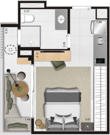 Imagem Apartamento à Venda, 24 m² em Pinheiros - São Paulo Imagem Apartamento à Venda, 24 m² em Pinheiros - São Paulo