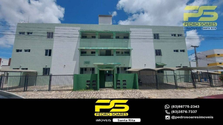 Apartamento com 2 Quartos à Venda, 62 m² em Cuiá - João Pessoa