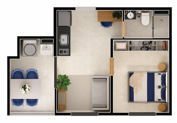 Imagem Apartamento com 1 Quarto à Venda, 25 m² em Vila Gustavo - São Paulo Imagem Apartamento com 1 Quarto à Venda, 25 m² em Vila Gustavo - São Paulo