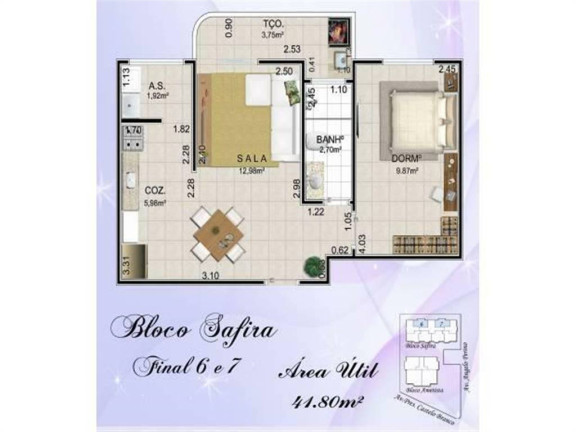 Imagem Apartamento com 1 Quarto à Venda, 45 m² em Maracanã - Praia Grande Imagem Apartamento com 1 Quarto à Venda, 45 m² em Maracanã - Praia Grande