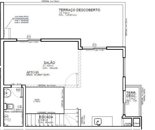 Imagem Cobertura com 3 Quartos à Venda, 121 m² em Boa Vista - Curitiba