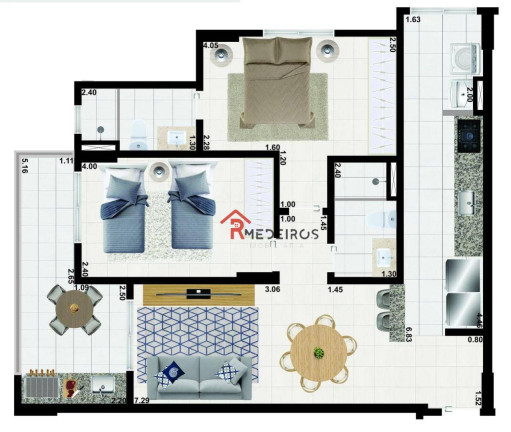Imagem Apartamento com 2 Quartos à Venda, 74 m² em Aviação - Praia Grande Imagem Apartamento com 2 Quartos à Venda, 74 m² em Aviação - Praia Grande