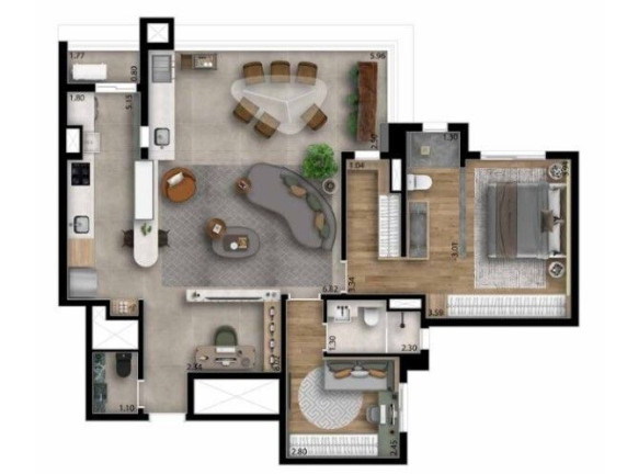 Apartamento com 3 Quartos à Venda, 140 m² em Vila Osasco - Osasco
