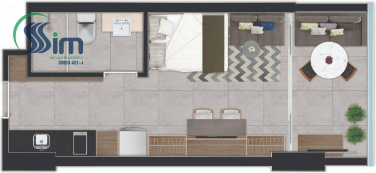 Imagem Apartamento com 1 Quarto à Venda, 29 m² em Cocó - Fortaleza