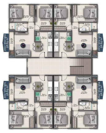Imagem Apartamento com 2 Quartos à Venda, 58 m² em Santa Luzia - Tijucas